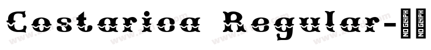 Costarica Regular字体转换
